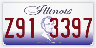 IL license plate Z913397