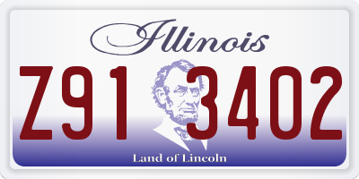 IL license plate Z913402