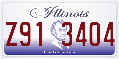 IL license plate Z913404
