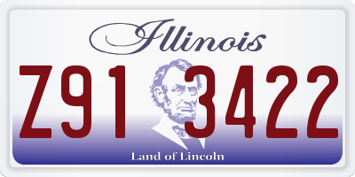 IL license plate Z913422