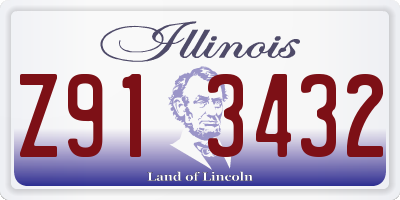 IL license plate Z913432