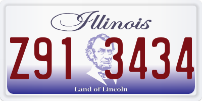 IL license plate Z913434
