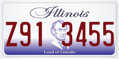 IL license plate Z913455