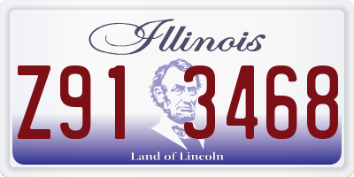 IL license plate Z913468