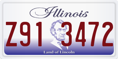IL license plate Z913472