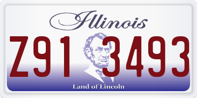 IL license plate Z913493