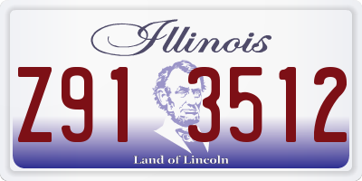 IL license plate Z913512