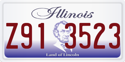IL license plate Z913523