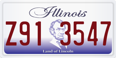 IL license plate Z913547