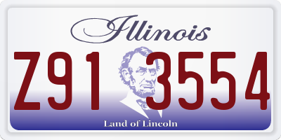 IL license plate Z913554