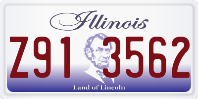 IL license plate Z913562