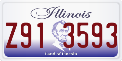 IL license plate Z913593