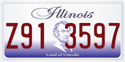IL license plate Z913597