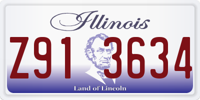IL license plate Z913634
