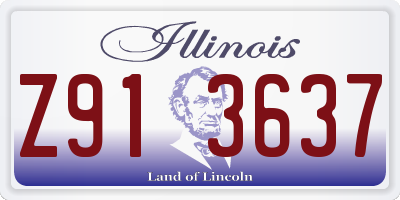 IL license plate Z913637