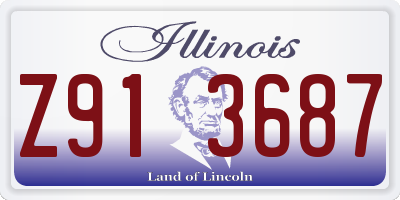 IL license plate Z913687