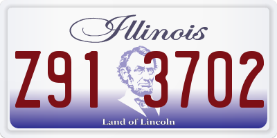 IL license plate Z913702