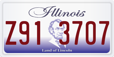 IL license plate Z913707