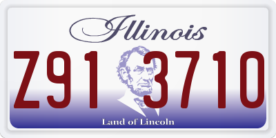 IL license plate Z913710