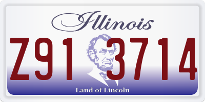 IL license plate Z913714