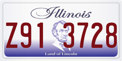 IL license plate Z913728