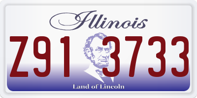 IL license plate Z913733