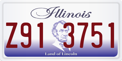 IL license plate Z913751