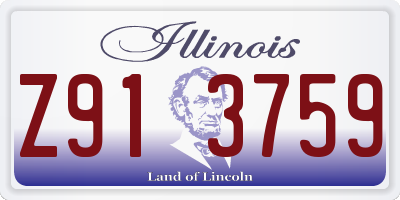IL license plate Z913759