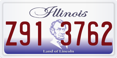 IL license plate Z913762