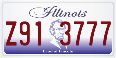 IL license plate Z913777
