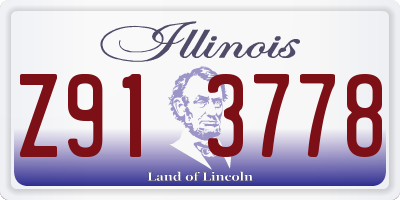 IL license plate Z913778
