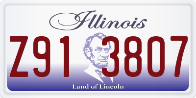 IL license plate Z913807