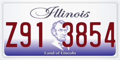 IL license plate Z913854