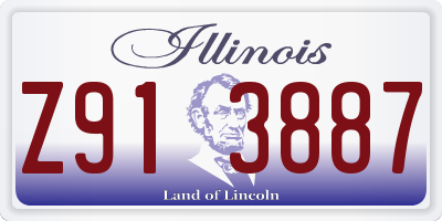 IL license plate Z913887