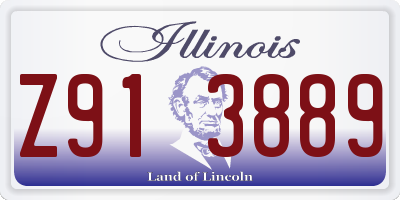 IL license plate Z913889