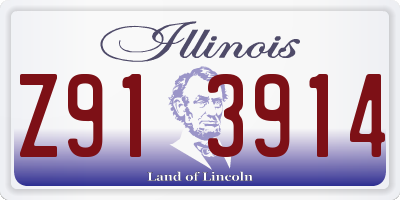 IL license plate Z913914