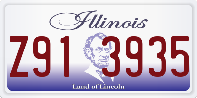IL license plate Z913935