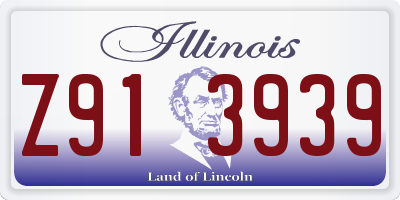 IL license plate Z913939