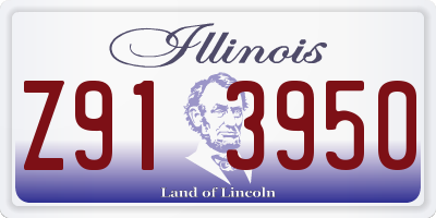 IL license plate Z913950