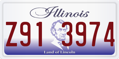 IL license plate Z913974