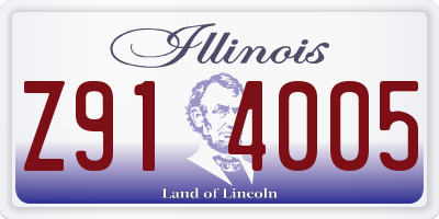 IL license plate Z914005