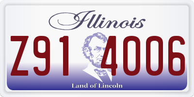 IL license plate Z914006