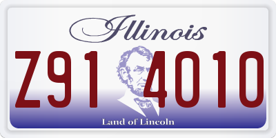 IL license plate Z914010