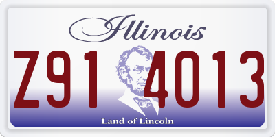IL license plate Z914013