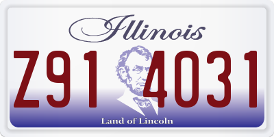 IL license plate Z914031