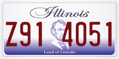 IL license plate Z914051