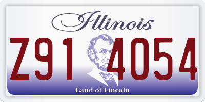 IL license plate Z914054
