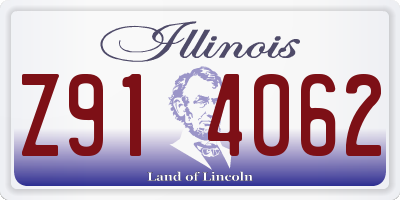 IL license plate Z914062