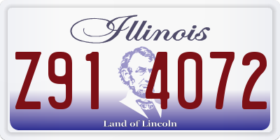 IL license plate Z914072