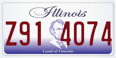 IL license plate Z914074